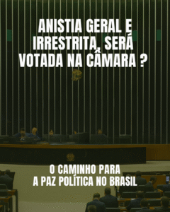 Anistia será votada na câmara?